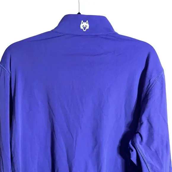 Greyson Pullover Mens Large Purple Tate Mockneck Quarter Zip Golf - Picture 3 of 8